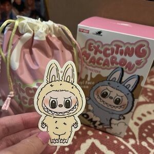 New Pop Mart Exciting Macaron Labubu Soymilk